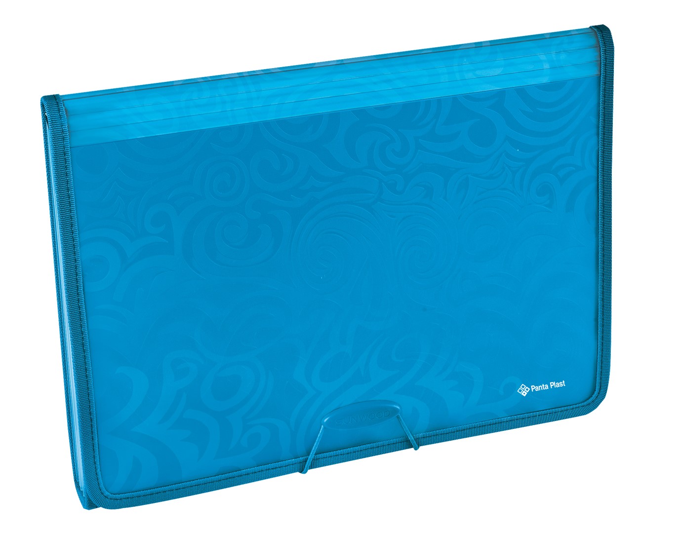 TAI CHI FOLDER A4 Z SZEŚCIOMA PRZEGRODAMI NIEBIESKI Panta Plast