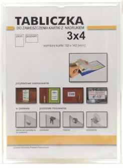 TABLICZKA SAMOPRZYLEPNA 11 X 15 CM Panta Plast