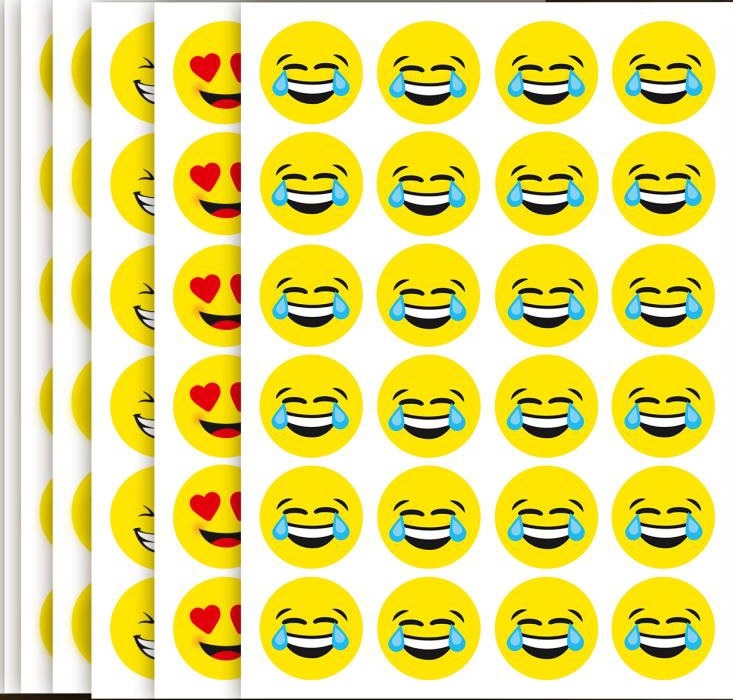 Etykiety samop  A4L Emotykiety 25ark