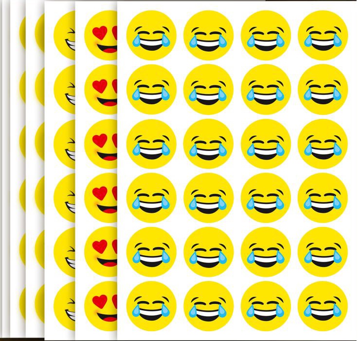 Etykiety samop  A4L Emotykiety 25ark