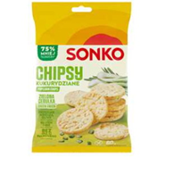 CHIPSY SONKO KUKURYDZIANE ZIELONA CEBULKA 60 g