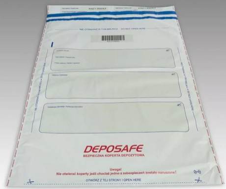 Koperty bezpieczne białe DepoSack B5 185x260mm 0,050