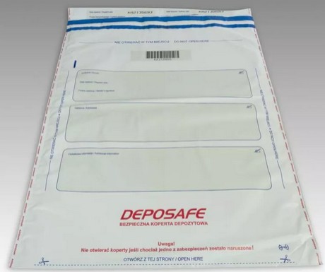 Koperty bezpieczne białe DepoSack B5 185x260mm 0,050