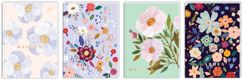 BRULION A5 96k krata  M 70G Garden oprawa półtwarda