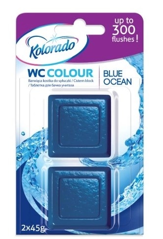 WC kostka Kolorado do spłuczki morska op 2