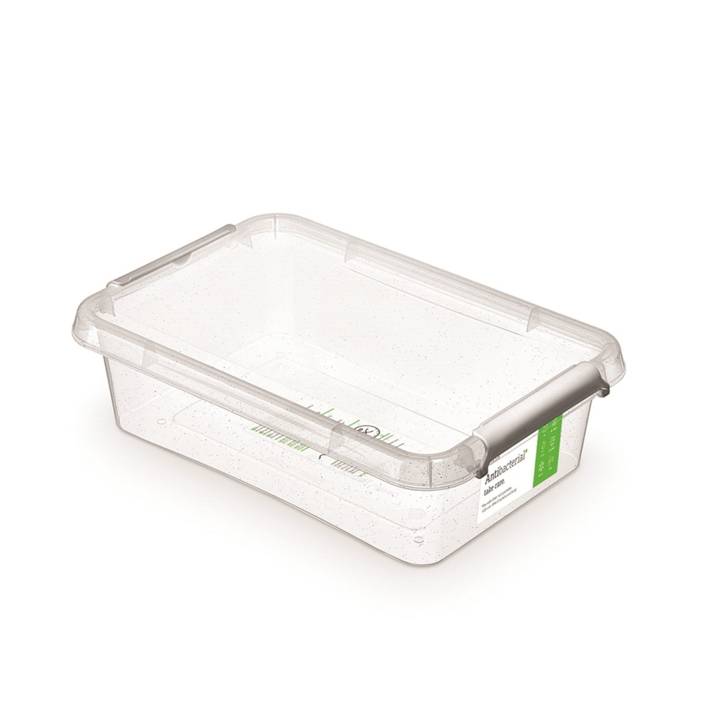 Pojemnik antybakteryjny MOXOM Antibacterial, 3,1l, transparentny