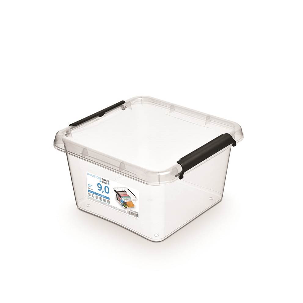 Pojemnik do przechowywania MOXOM Simple Box, 9l, (290 x 290 x 165mm), transparentny