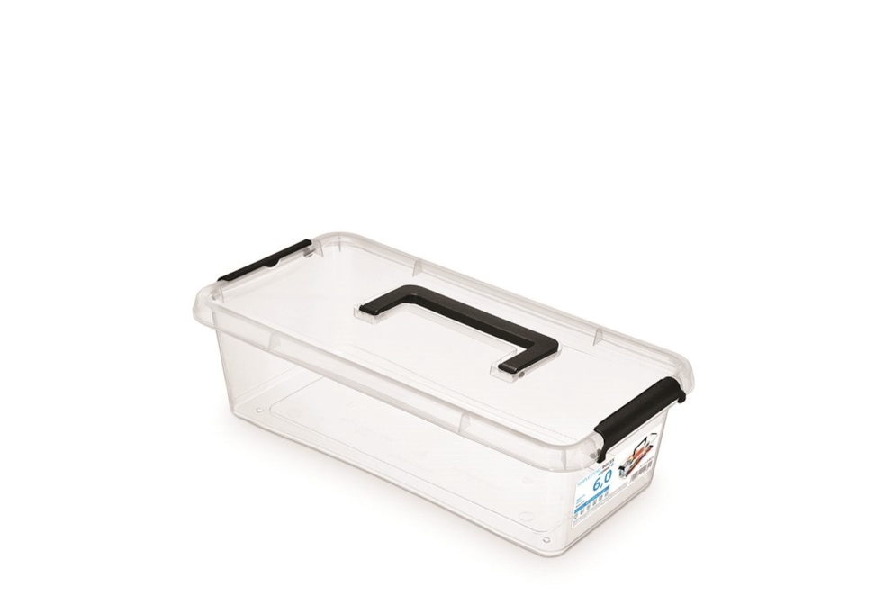 Pojemnik do przechowywania MOXOM Simple box, 6l, z rączką, transparentny