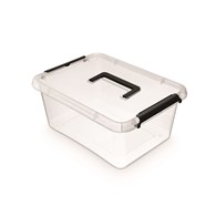 Pojemnik do przechowywania MOXOM Simple box, 12,5l, z rączką, transparentny