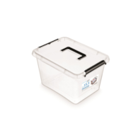 Pojemnik do przechowywania MOXOM Simple box, 15,5l, z rączką, transparentny