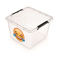 Pojemnik do przechowywania MOXOM Simple Box EMOTIKON, 1-32l, (390 x 390 x 260mm), transparentny