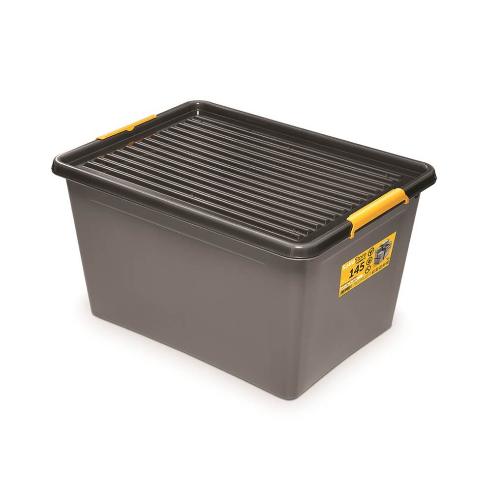Pojemnik do przechowywania MOXOM Solidstore box, na kółkach, 145l, szary