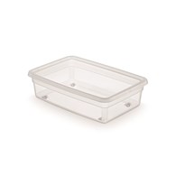 Pojemnik do przechowywania MOXOM Basestore Box, na kółkach, 29l, (580x390x160mm), transparentny