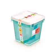 Zestaw pojemników MOXOM Arctic line box, kwadratowe, 2x4l, niebieski transparentny