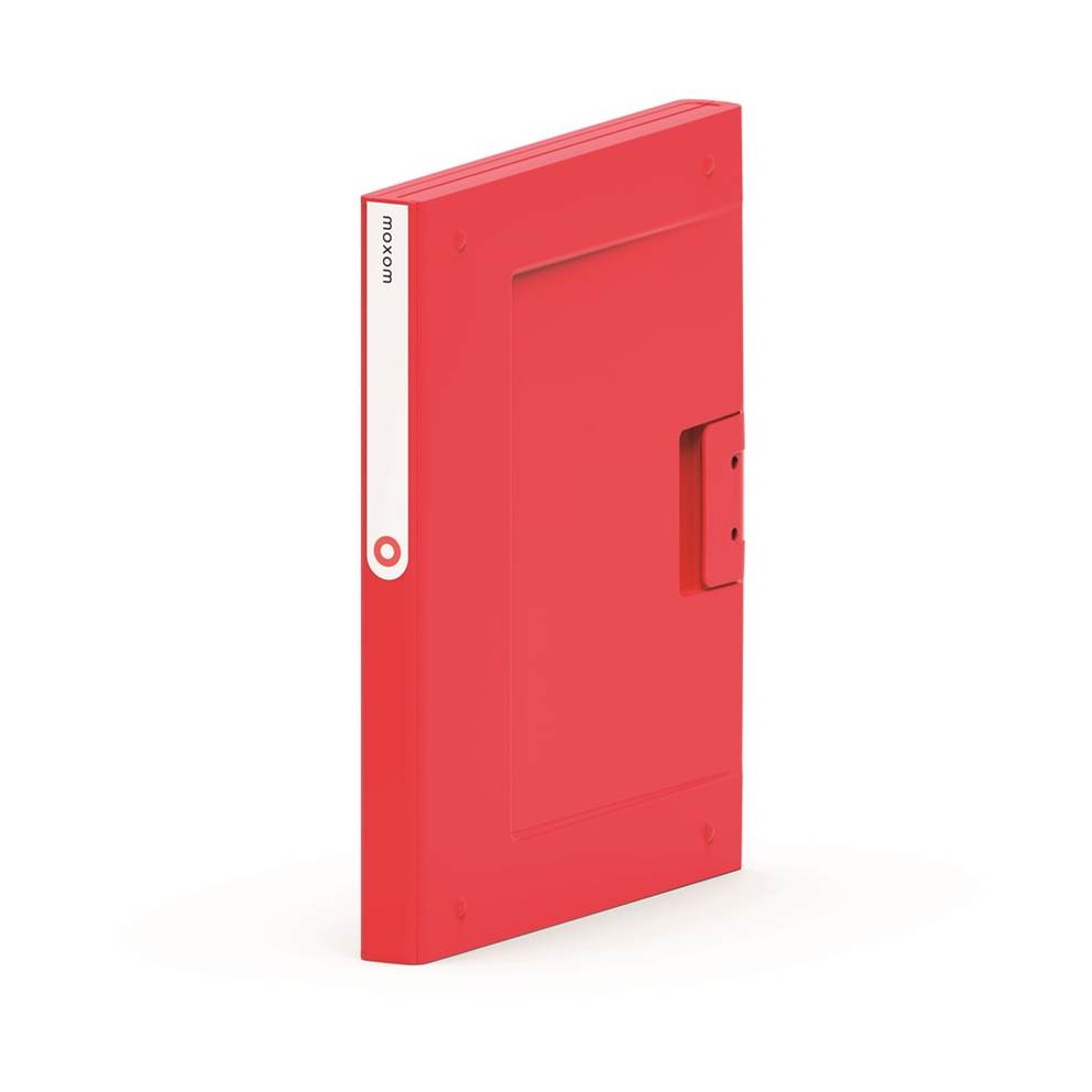 Folder NEW BINDER MOXOM, plastikowy, A4/25 mm czerwony