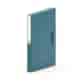 Folder NEW BINDER MOXOM, plastikowy, A4/25 mm szaro-niebieski