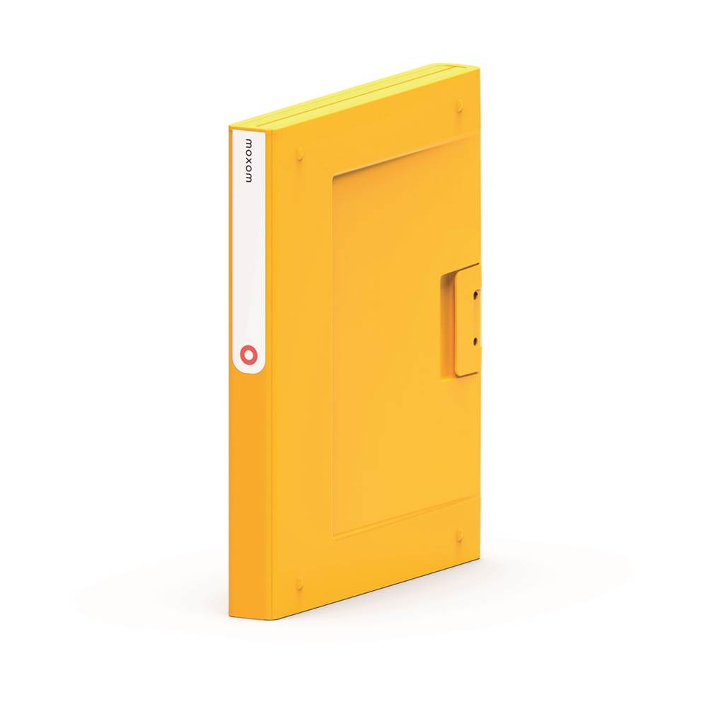 Folder NEW BINDER MOXOM, plastikowy, A4/35mm, żółty