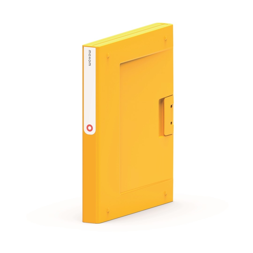Folder NEW BINDER MOXOM, plastikowy, A4/35mm, żółty