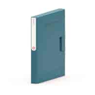 Folder NEW BINDER MOXOM, plastikowy, A4/35mm, szaro-niebieski