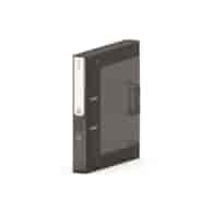 Segregator NEW BINDER MOXOM, plastikowy, A4/50mm, transparentny ciemny