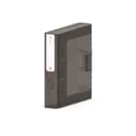 Segregator NEW BINDER MOXOM, plastikowy, A4/70mm, transparentny ciemny