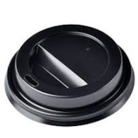 POKRYWKA DO KUBKA PAPIEROWEGO czarna 300, 380, 400, 500 ML w op. 100 szt