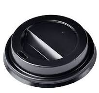 POKRYWKA DO KUBKA PAPIEROWEGO czarna 300, 380, 400, 500 ML w op. 100 szt