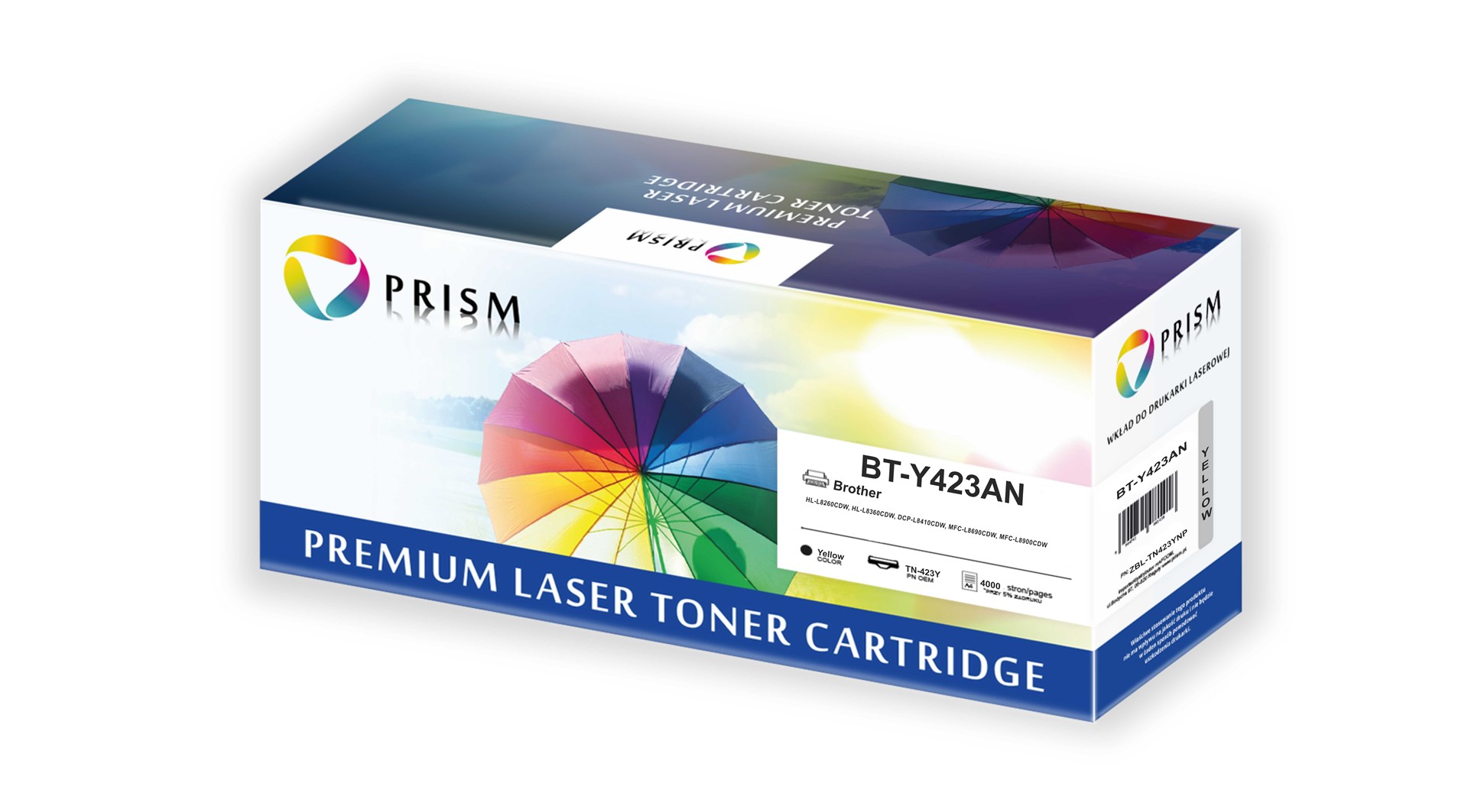 PRISM Brother Toner TN-423Y Yellow 4k 100% new