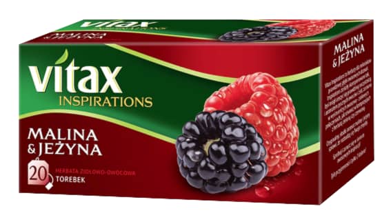 Herbata owoc exp VITAX Jeżyna & Malina 20szt