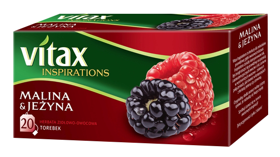 Herbata owoc exp VITAX Jeżyna & Malina 20szt