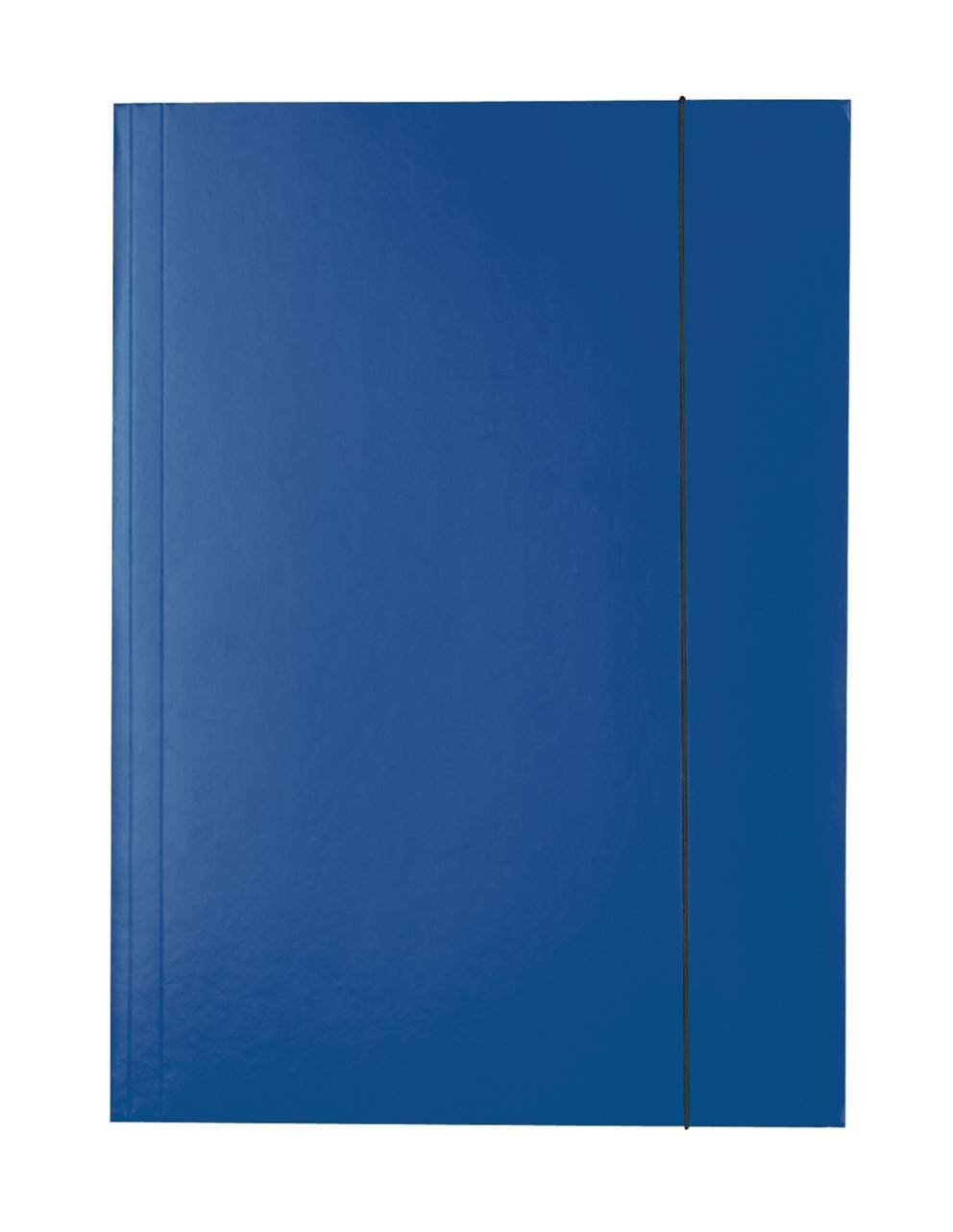 Teczka lakierowana z gumką, A4, granatowy