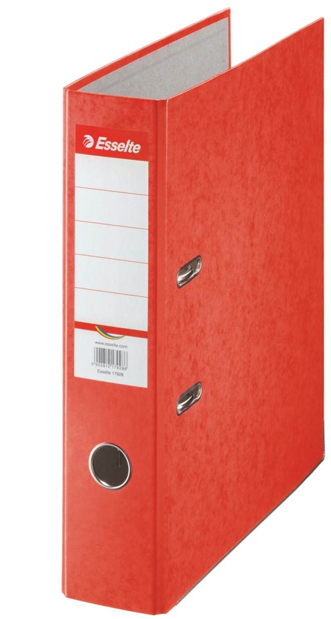 Segregator Esselte Rainbow A4, szer. 75 mm, czerwony