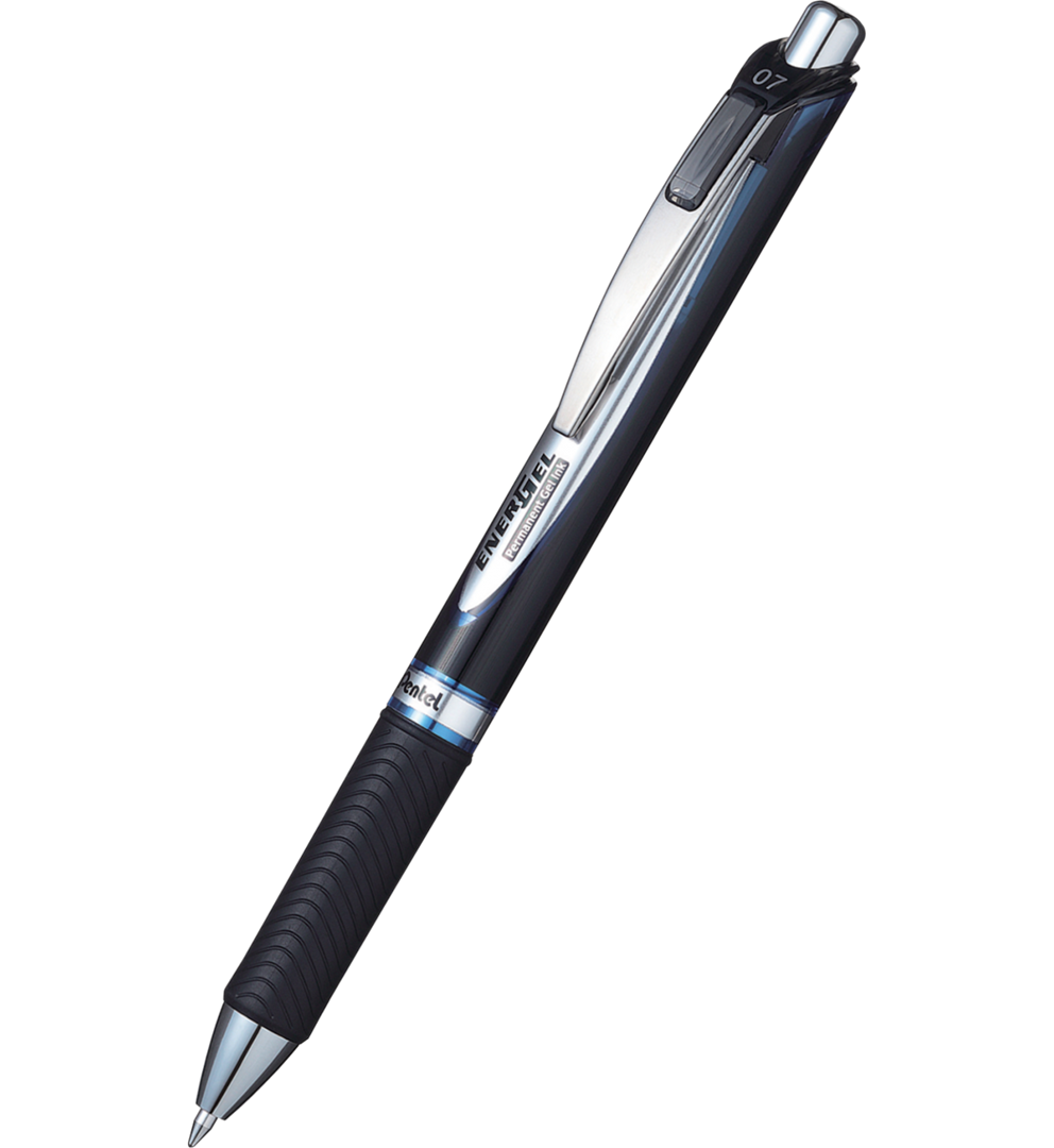 pióro kulkowe typu Document Pen, na wkłady wymienne LRP7, system przyciskowy, PAKOWANE NA BLISTRZE niebieski Pentel