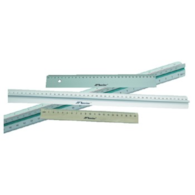 Skalówka plastikowa biała 30cm  1:100 / 200 / 250 / 300 / 400 / 500