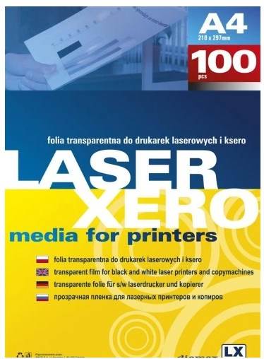 Folia do ksero/drukar laser  A4  przezr op 100 LX ARGO