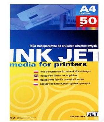 Folia INKJET do drukarek atramentowych bez paska op./50 szt. A4
