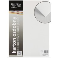 Karton ozdobny Płótno biały 20 szt./op. 240 g/m2 ARGO