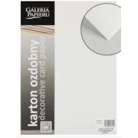 Karton ozdobny Płótno biały 20 szt./op. 240 g/m2 ARGO