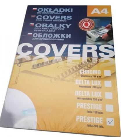 Folia do bindowania brązowa 0,20 mic opakowanie 100szt. A4 Argo