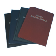 Okładka kanał  C Praca Magisterska twarda granat OPUS