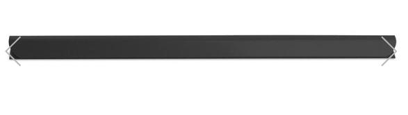 Listwy wsuwane Standard 50 czarne, 9mm 50 szt./op.