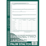 Świadectwo jakości paliw stałych