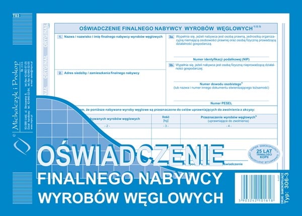 Oświadczenie finalnego nab.wyr.węglowych