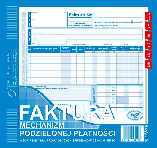 Faktura 2/3 A-4 MPP netto-pełna