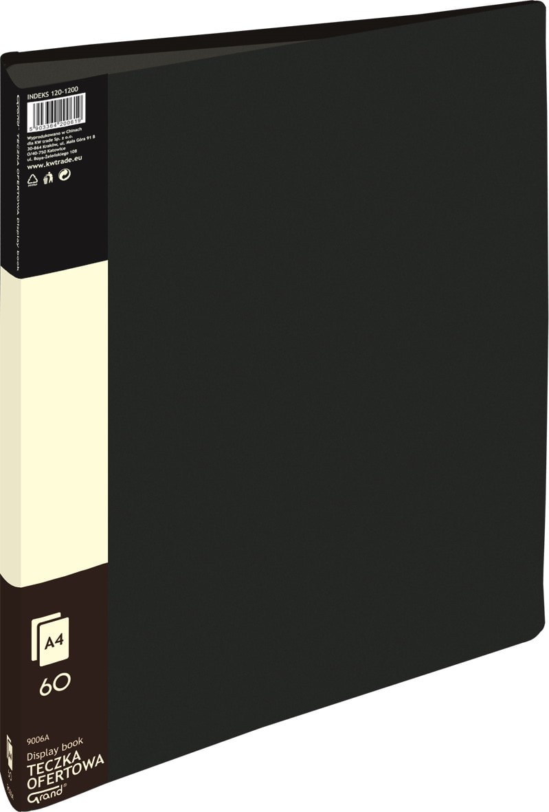 Teczka ofertowa 9006A czarny 60 koszulek