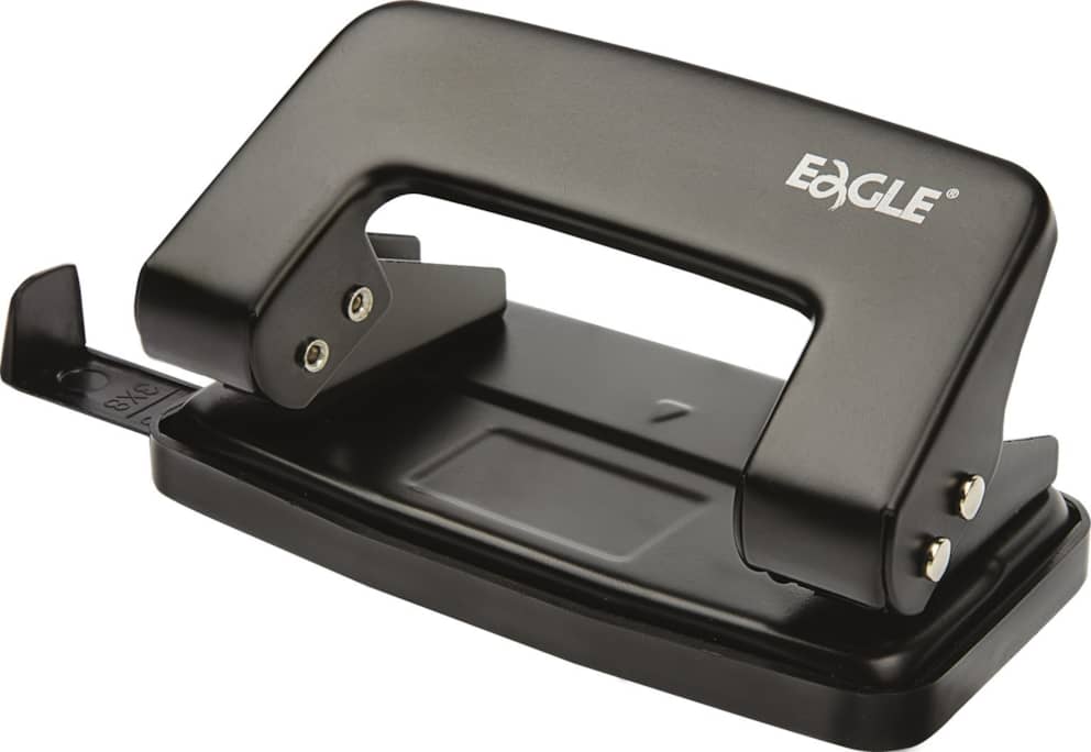 Dziurkacz 709R czarny dziurkuje do 8 kartek