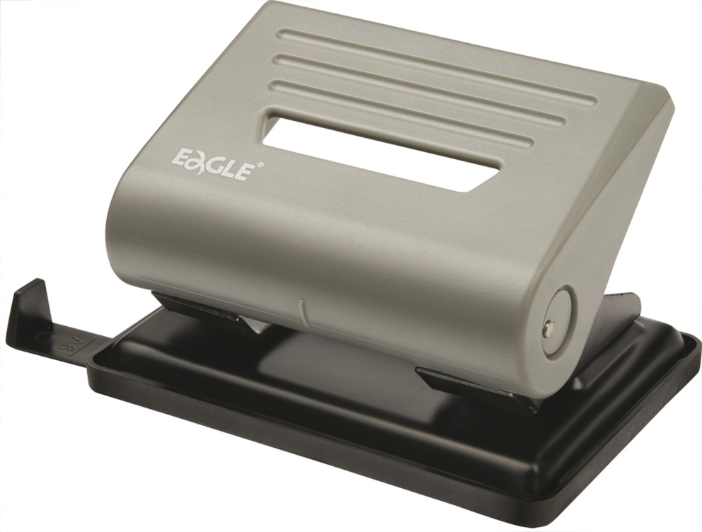 Dziurkacz 837 szary dziurkuje do 32 kartek