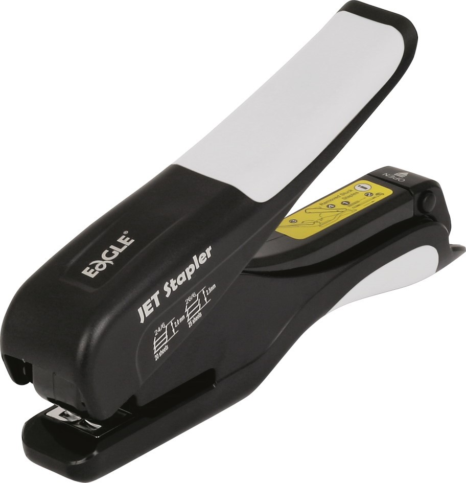 Zszywacz EAGLE JET S10061 czarno szary 25 kartek