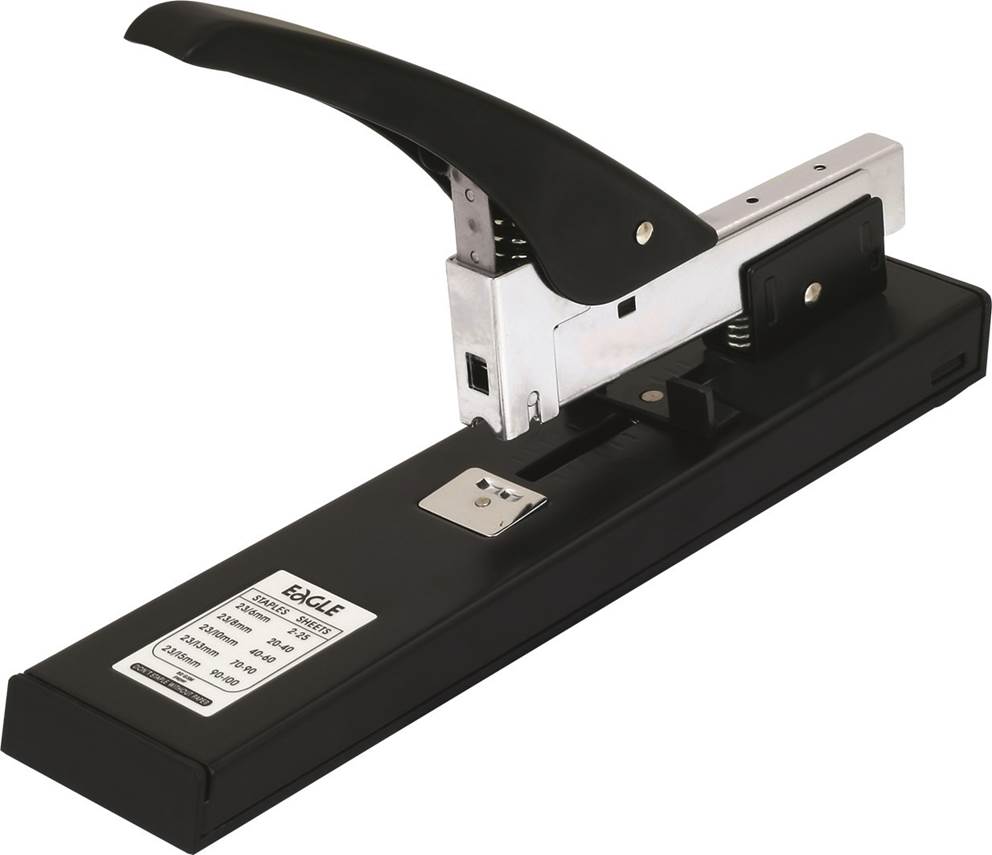 Zszywacz 938 czarny zszywa do 100 kartek