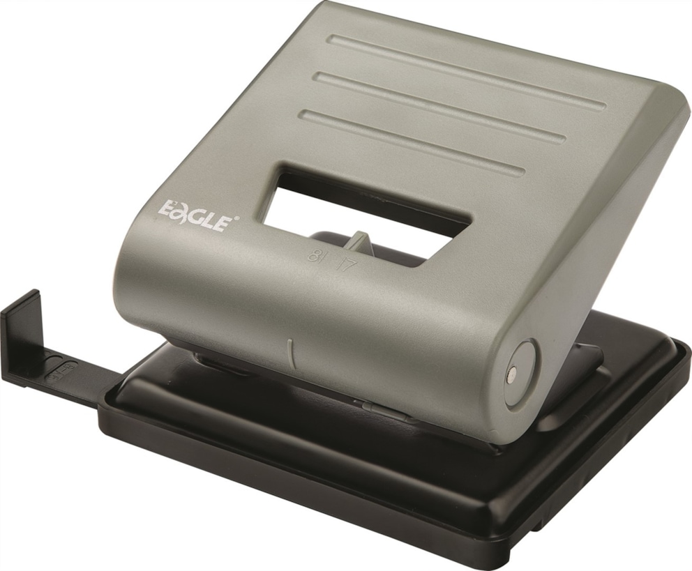 Dziurkacz 837L szary dziurkuje do 25 kartek